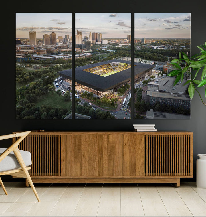 Columbus Crew Stadium Wall Art Canvas Print