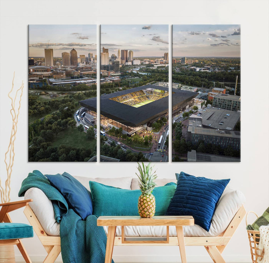 Columbus Crew Stadium Wall Art Canvas Print