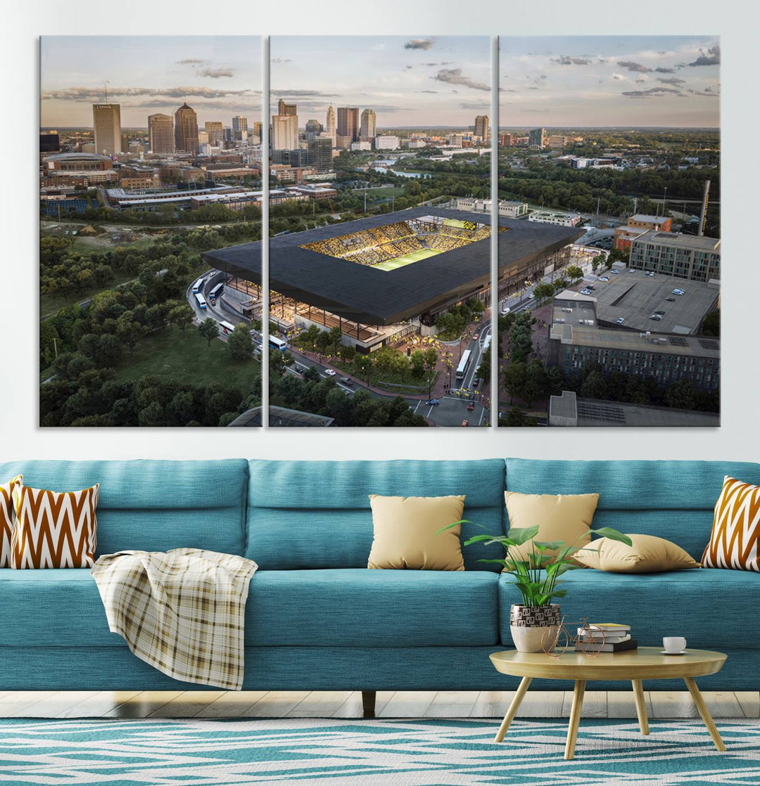 Columbus Crew Stadium Wall Art Canvas Print