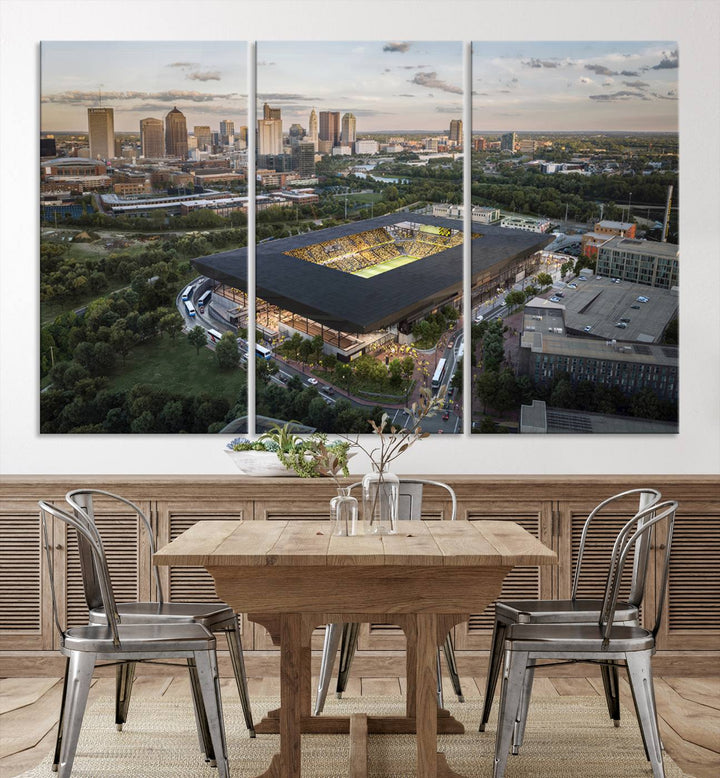 Columbus Crew Stadium Wall Art Canvas Print