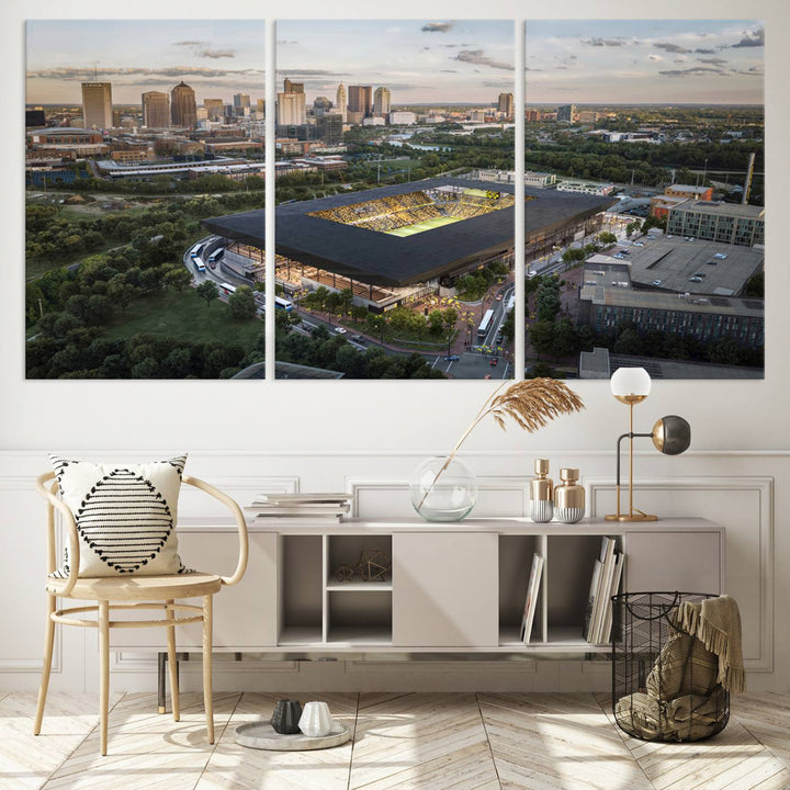 Columbus Crew Stadium Wall Art Canvas Print