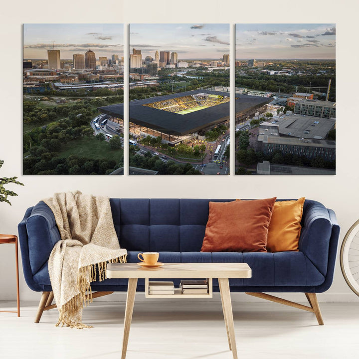 Columbus Crew Stadium Wall Art Canvas Print