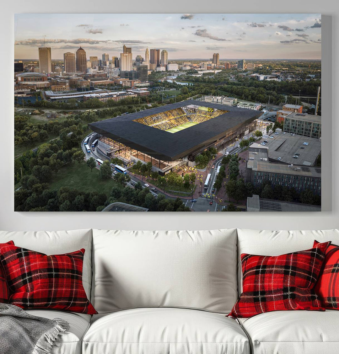 Columbus Crew Stadium Wall Art Canvas Print