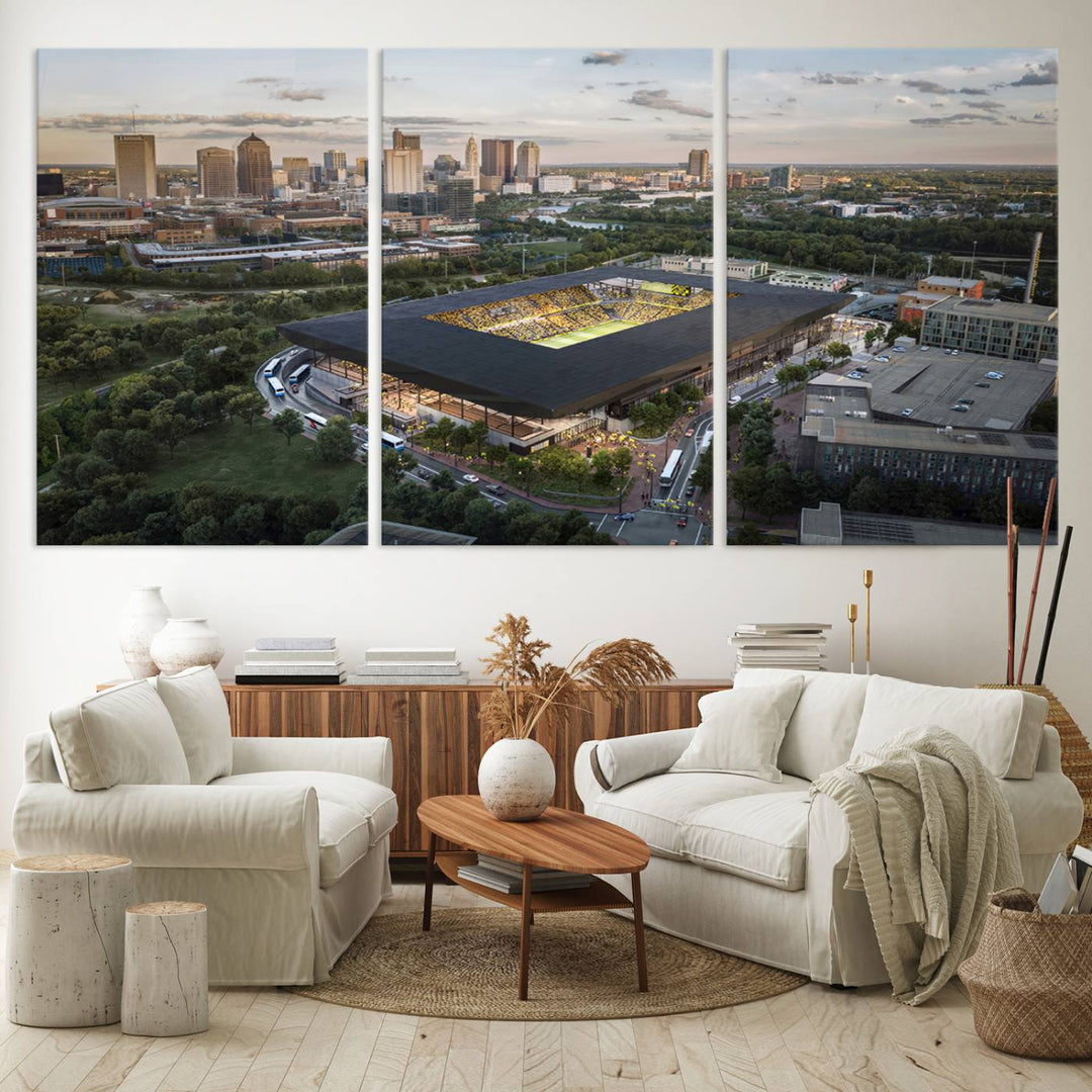 Columbus Crew Stadium Wall Art Canvas Print