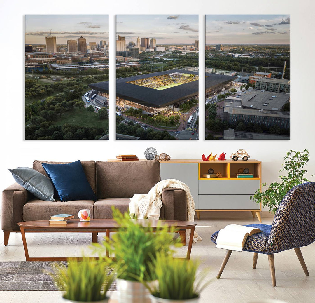 Columbus Crew Stadium Wall Art Canvas Print