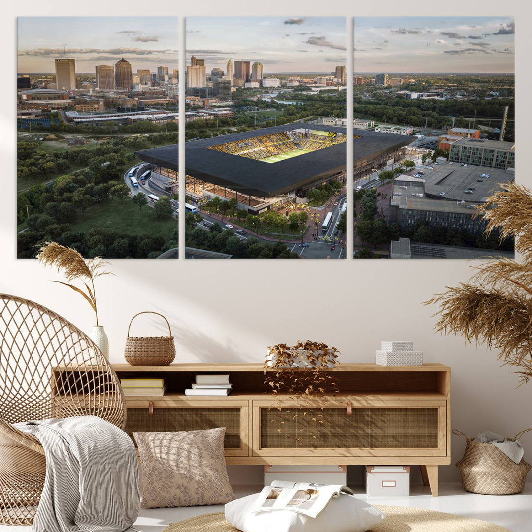 Columbus Crew Stadium Wall Art Canvas Print