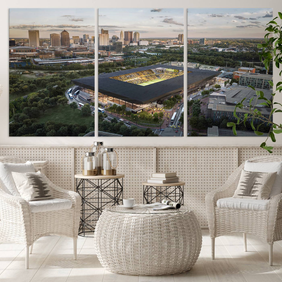 Columbus Crew Stadium Wall Art Canvas Print