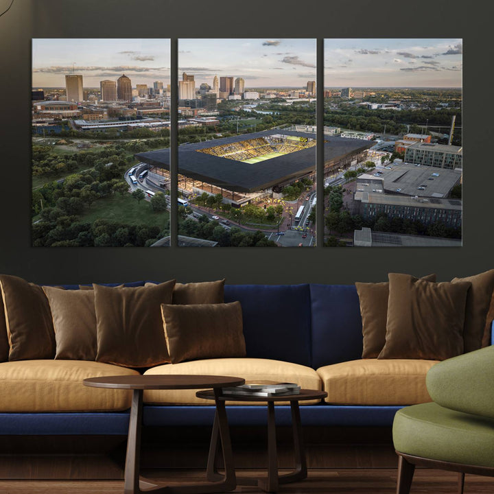 Columbus Crew Stadium Wall Art Canvas Print