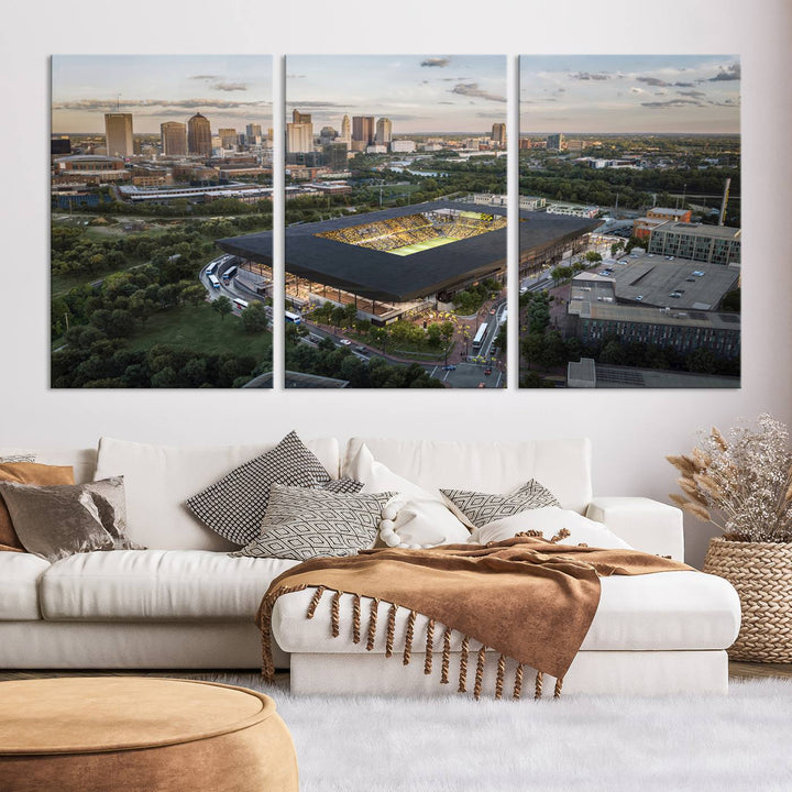 Columbus Crew Stadium Wall Art Canvas Print