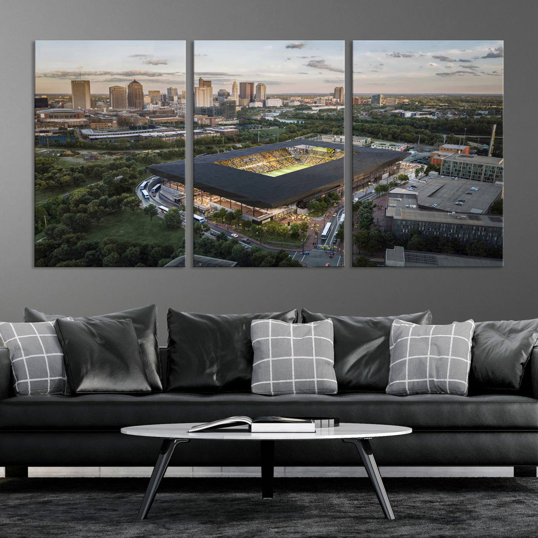 Columbus Crew Stadium Wall Art Canvas Print