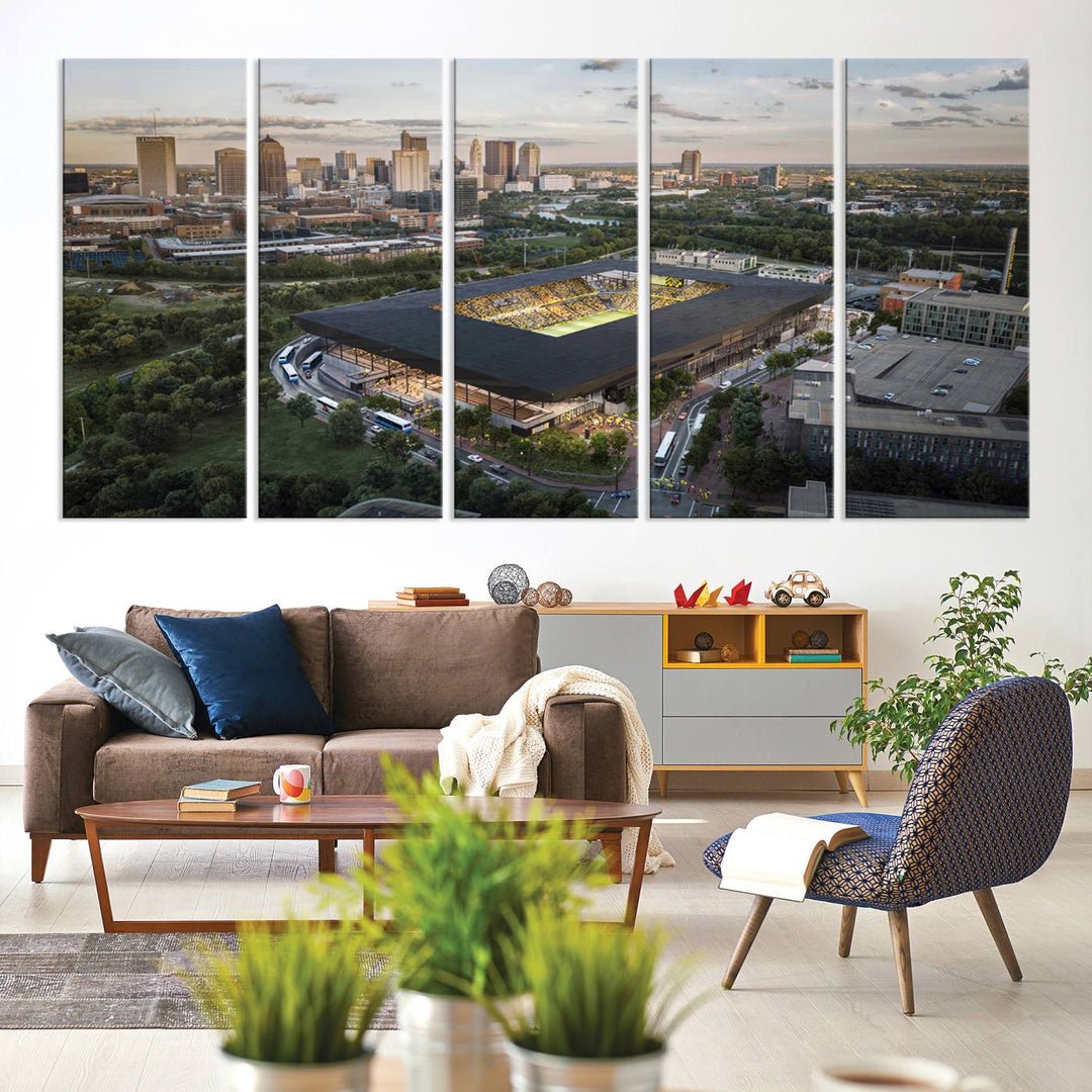 Columbus Crew Stadium Wall Art Canvas Print