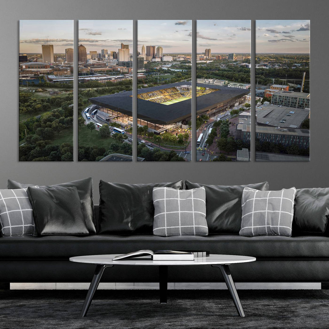 Columbus Crew Stadium Wall Art Canvas Print