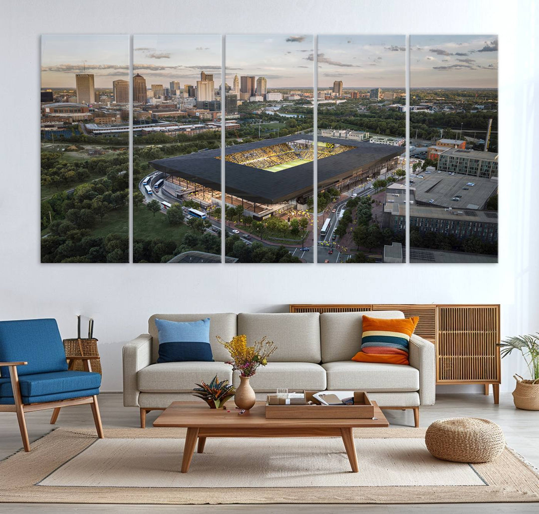 Columbus Crew Stadium Wall Art Canvas Print