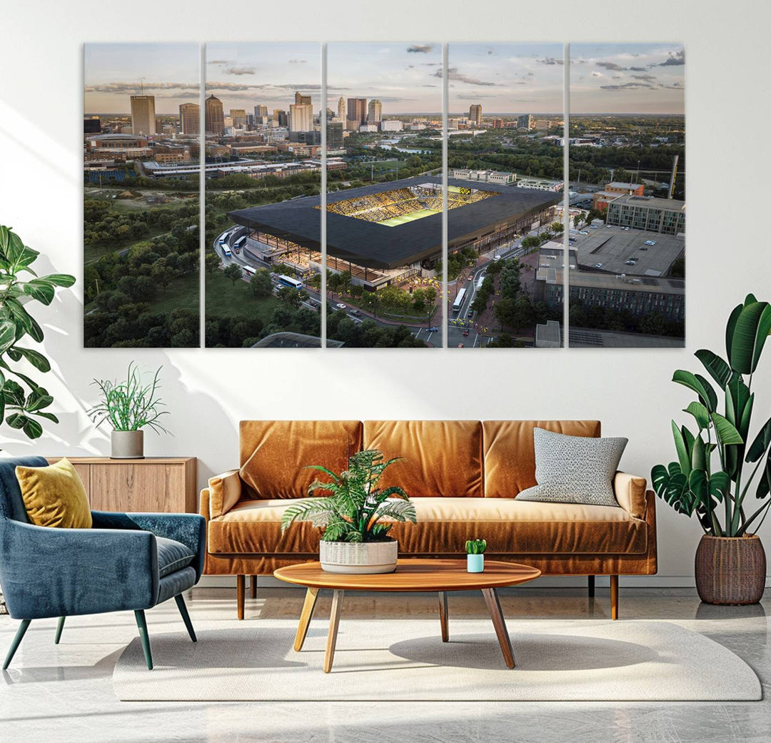 Columbus Crew Stadium Wall Art Canvas Print