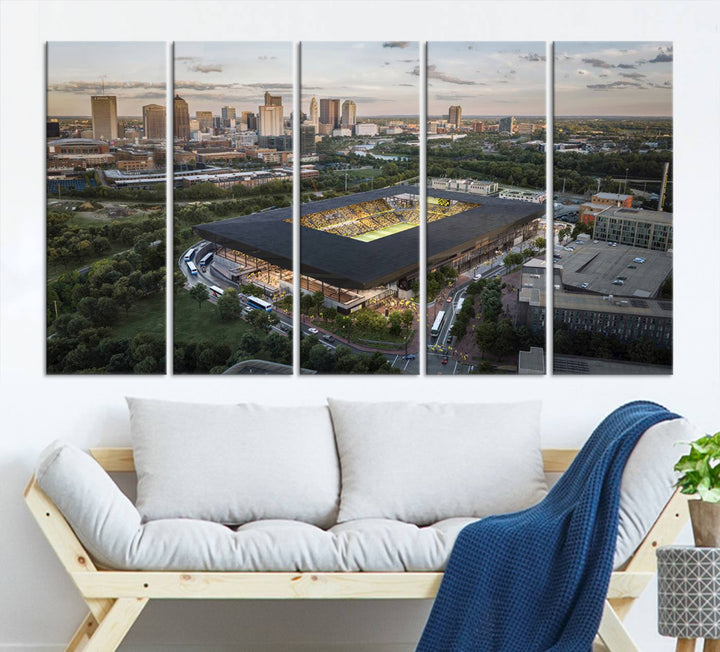 Columbus Crew Stadium Wall Art Canvas Print