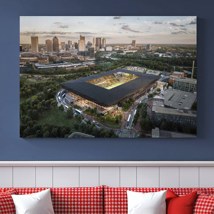 Columbus Crew Stadium Wall Art Canvas Print