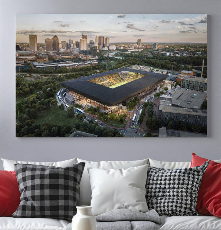 Columbus Crew Stadium Wall Art Canvas Print