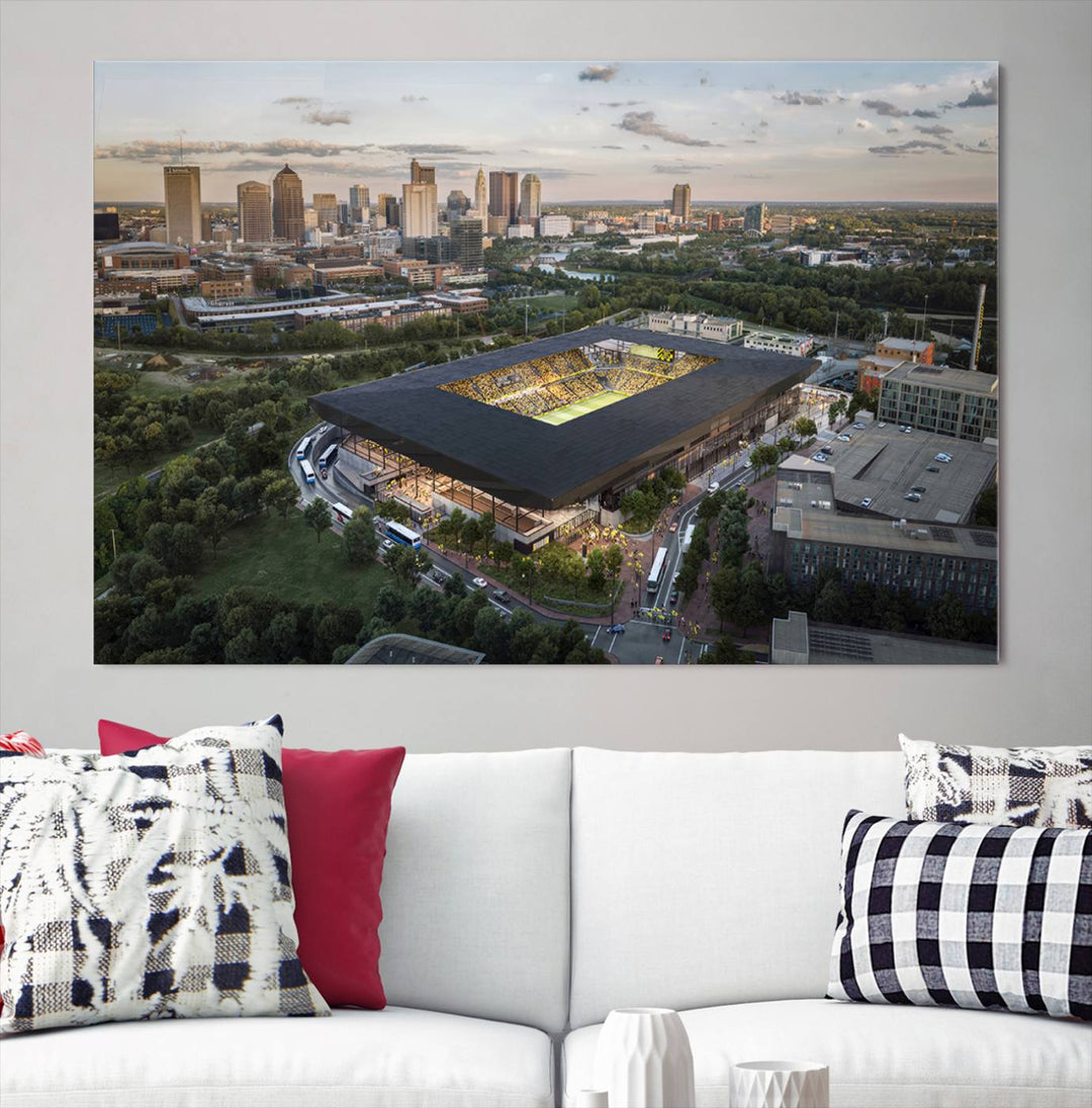 Columbus Crew Stadium Wall Art Canvas Print