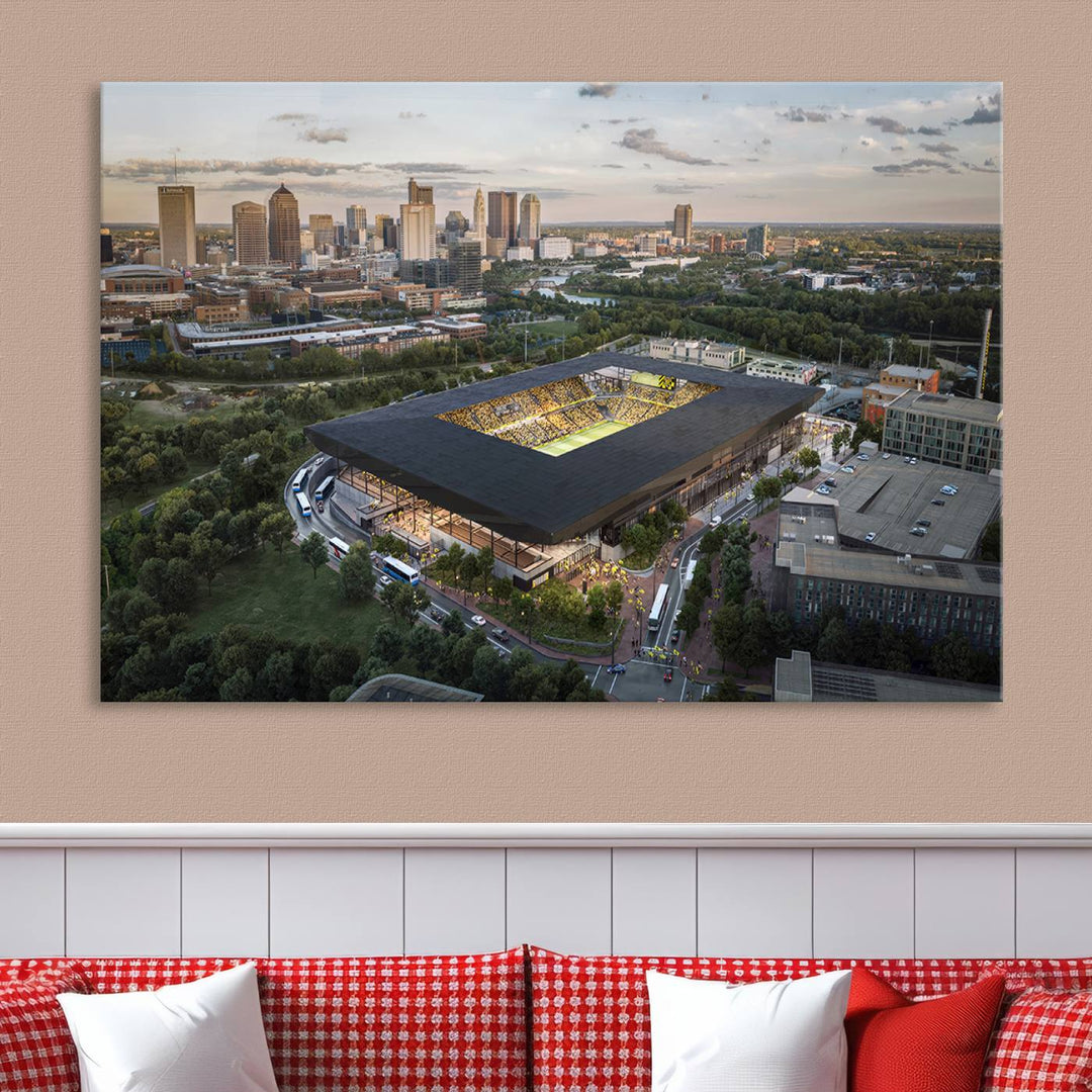 Columbus Crew Stadium Wall Art Canvas Print