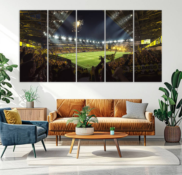 Columbus Crew Stadium Wall Art Canvas Print Lower Field Wall Art Print