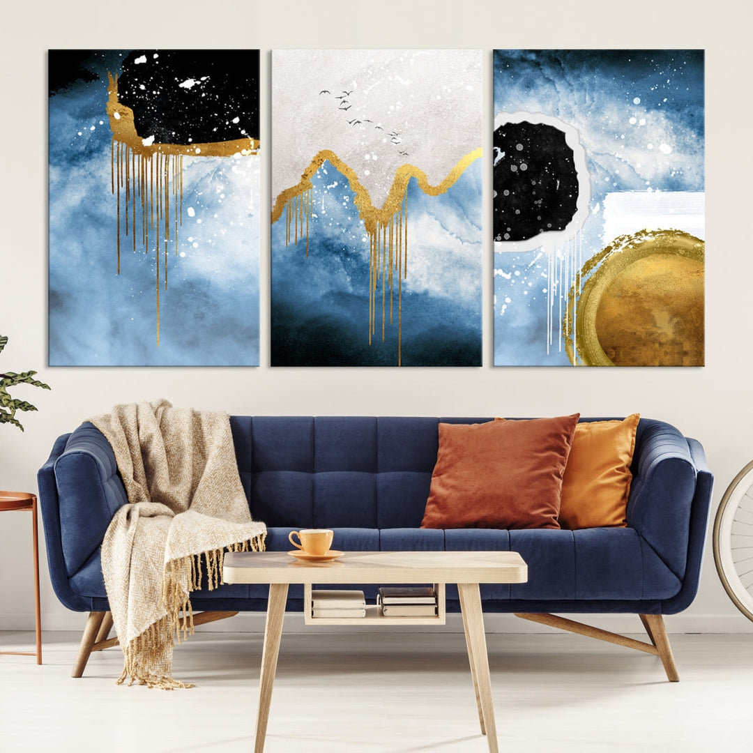 Contemporary Abstract Wall Art Print Modern Canvas Painting Ready to Hang