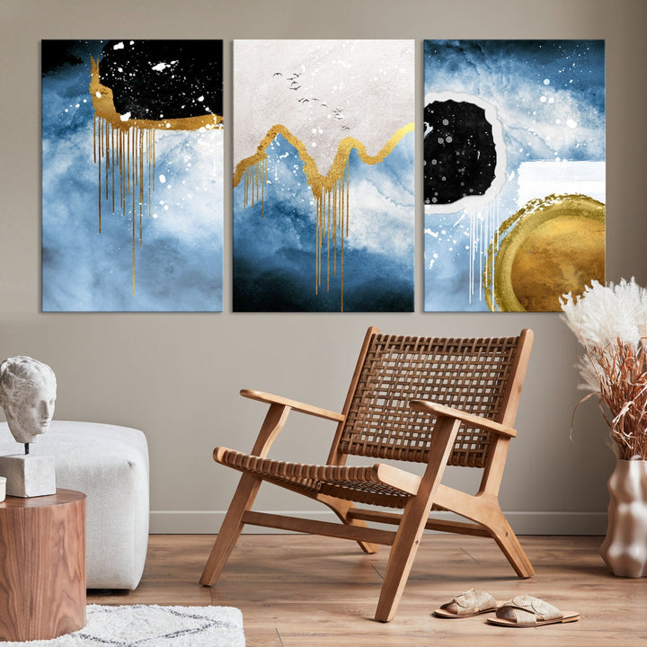 Contemporary Abstract Wall Art Print Modern Canvas Painting Ready to Hang