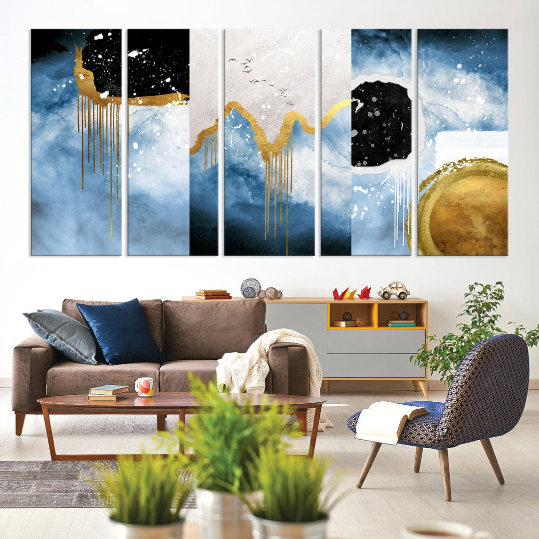 Contemporary Abstract Wall Art Print Modern Canvas Painting Ready to Hang