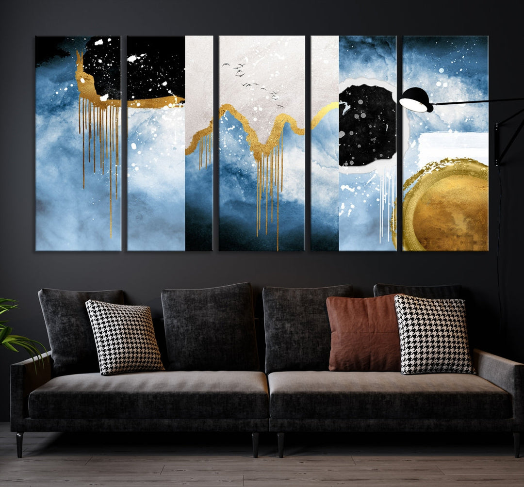 Contemporary Abstract Wall Art Print Modern Canvas Painting Ready to Hang