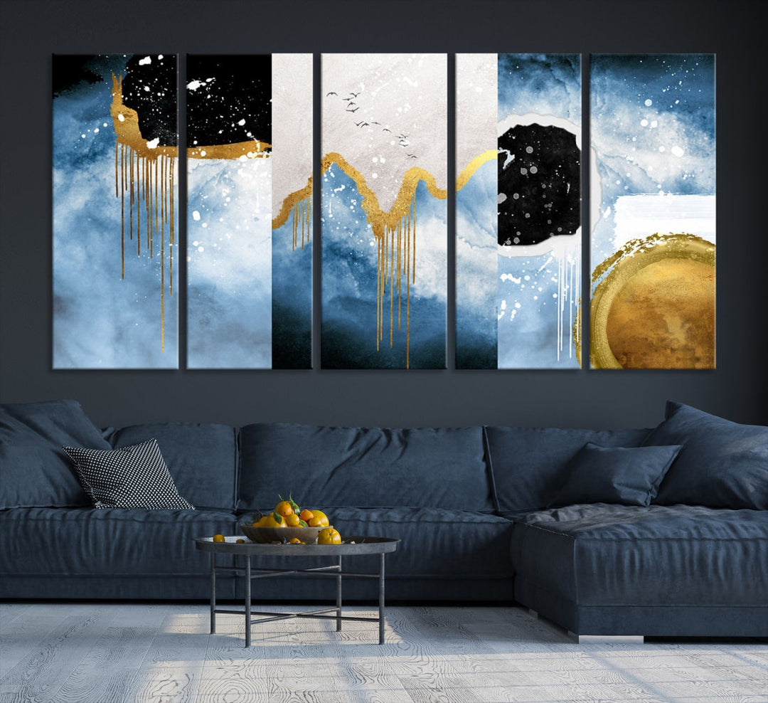 Contemporary Abstract Wall Art Print Modern Canvas Painting Ready to Hang