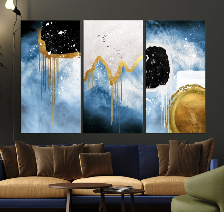 Contemporary Abstract Wall Art Print Modern Canvas Painting Ready to Hang