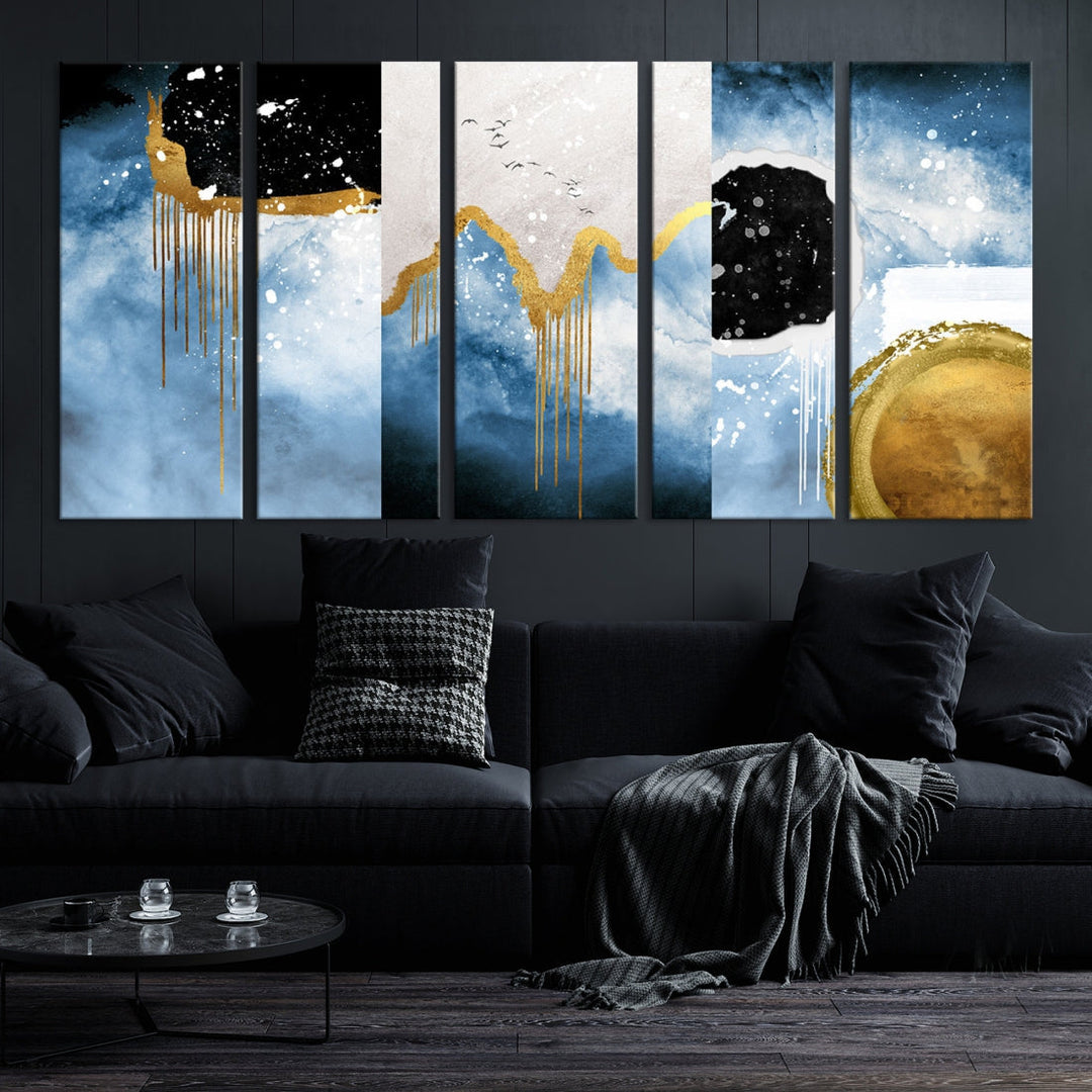 Contemporary Abstract Wall Art Print Modern Canvas Painting Ready to Hang