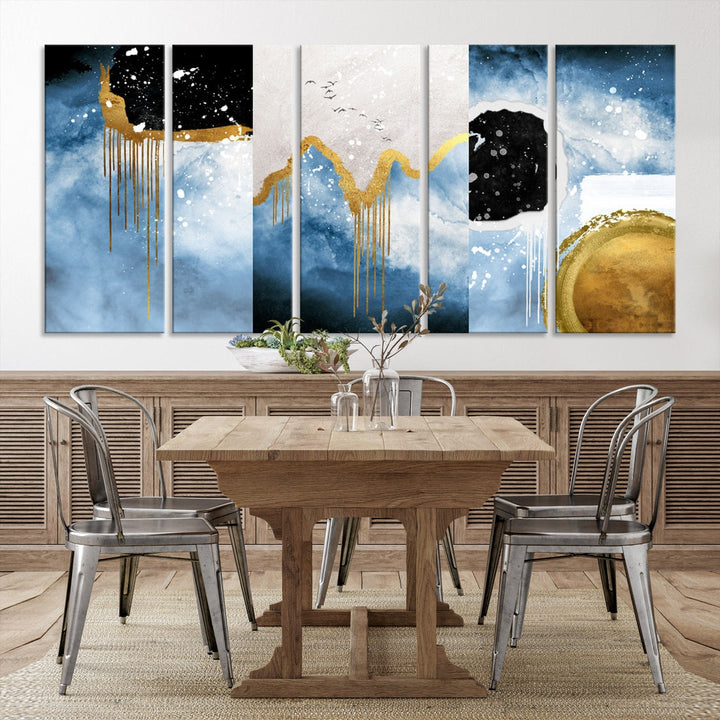 Contemporary Abstract Wall Art Print Modern Canvas Painting Ready to Hang