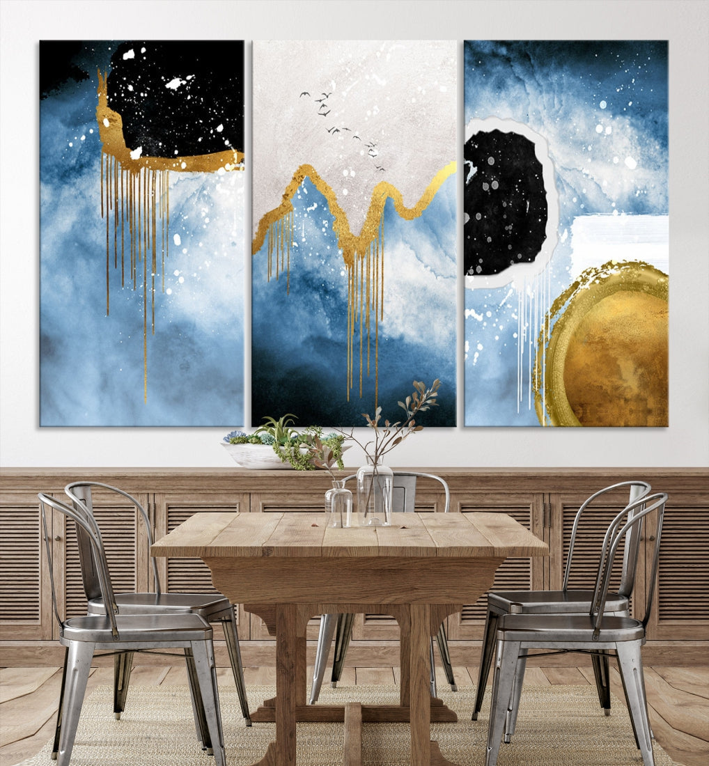 Contemporary Abstract Wall Art Print Modern Canvas Painting Ready to Hang