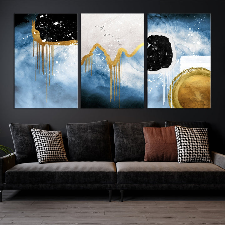 Contemporary Abstract Wall Art Print Modern Canvas Painting Ready to Hang