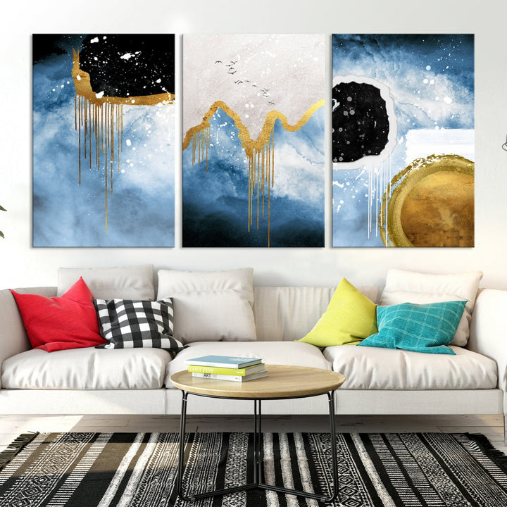 Contemporary Abstract Wall Art Print Modern Canvas Painting Ready to Hang