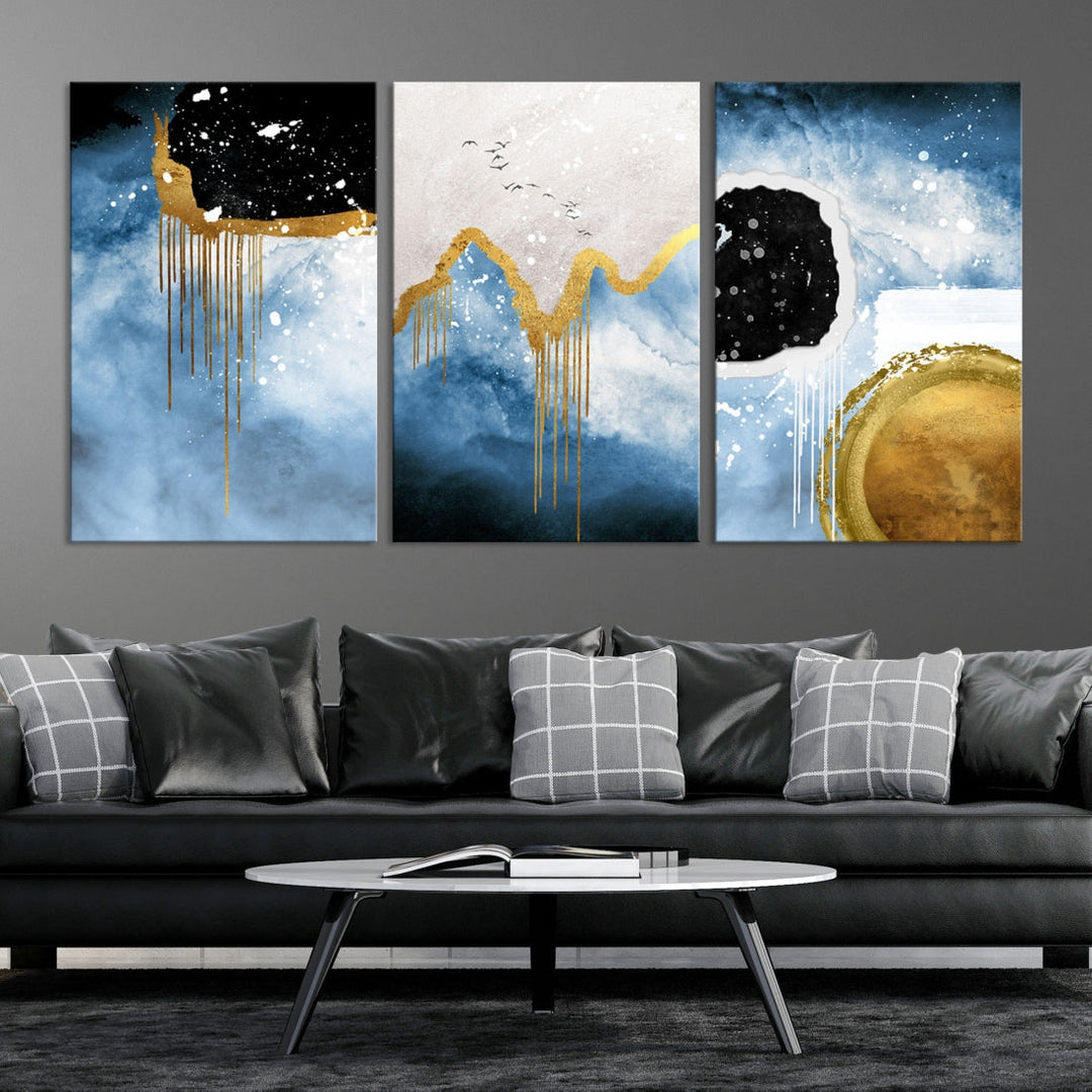 Contemporary Abstract Wall Art Print Modern Canvas Painting Ready to Hang