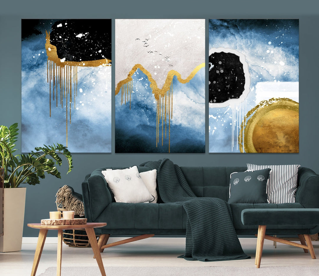 Contemporary Abstract Wall Art Print Modern Canvas Painting Ready to Hang