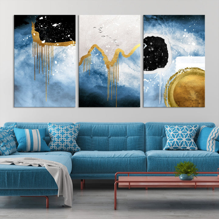 Contemporary Abstract Wall Art Print Modern Canvas Painting Ready to Hang