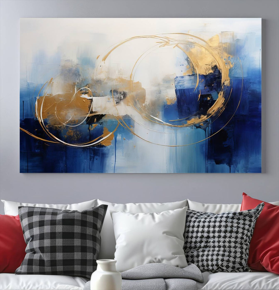 Cow Bighorn Wall Art Canvas Print, Longhorn Texas Large Cow Animal Canvas Print