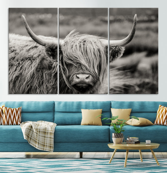 Cow Focus Art Wall Art Canvas Print