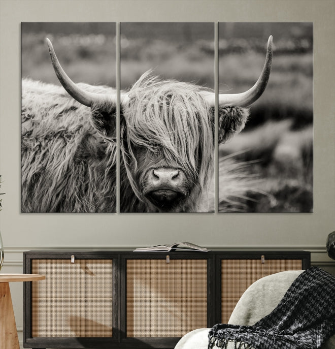 Cow Focus Art Wall Art Canvas Print