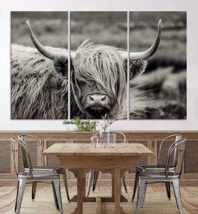 Cow Focus Art Wall Art Canvas Print