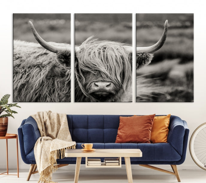 Cow Focus Art Wall Art Canvas Print