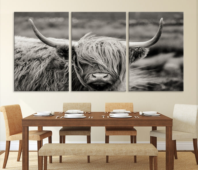 Cow Focus Art Wall Art Canvas Print