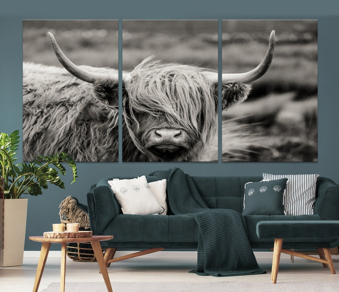 Cow Focus Art Wall Art Canvas Print