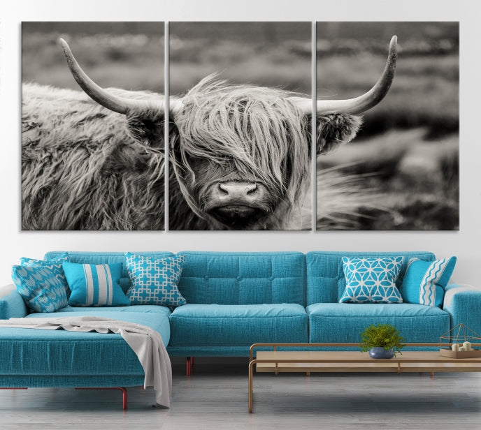 Cow Focus Art Wall Art Canvas Print