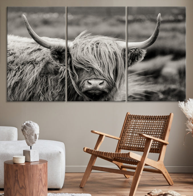 Cow Focus Art Wall Art Canvas Print