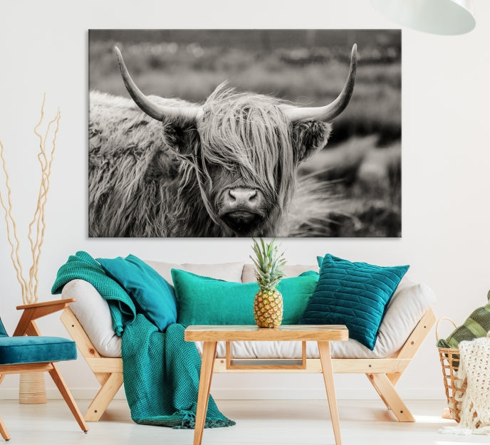 Cow Focus Art Wall Art Canvas Print