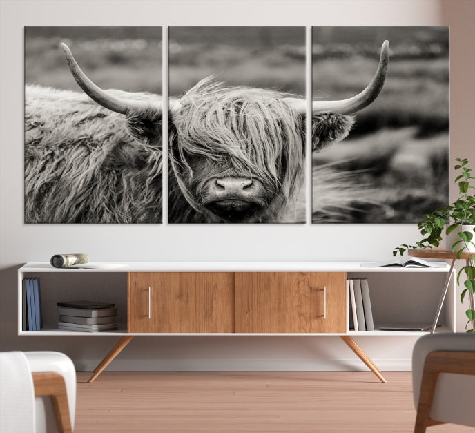 Cow Focus Art Wall Art Canvas Print