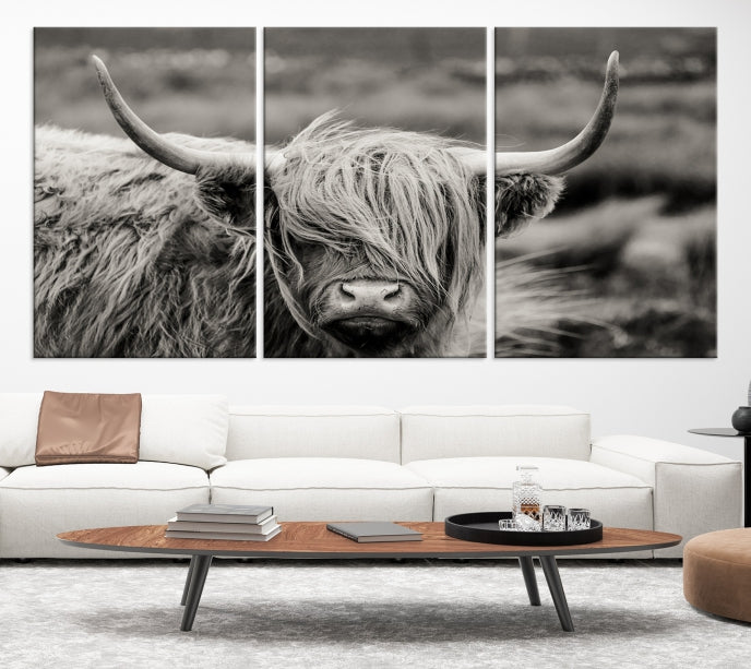 Cow Focus Art Wall Art Canvas Print